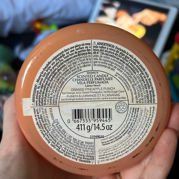 Orange Pineapple Punch Bath and Body Works Candle - Picture 3 of 3